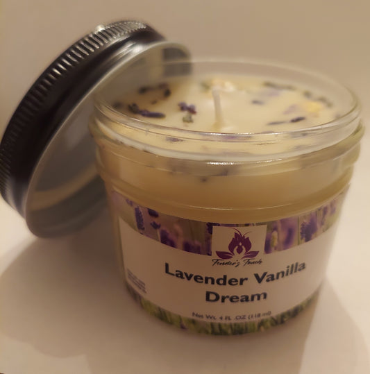 Lavender Vanilla Dream - Scented Beeswax Candle 4.0 oz